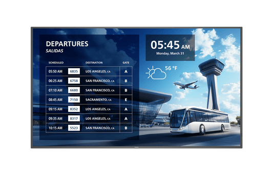 Philips 65BDL6017P 65-inch digital signage display front view