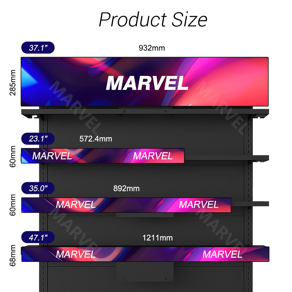 Marvel MWE663 High Brightness Stretched Bar LCD Display