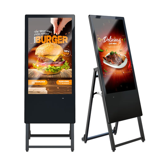 Marvel MWE-DAB 32in digital poster display with foldable stand