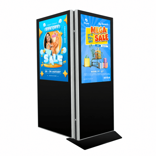 Marvel MWE867 Dual-Screen Floor Standing Digital Signage Display
