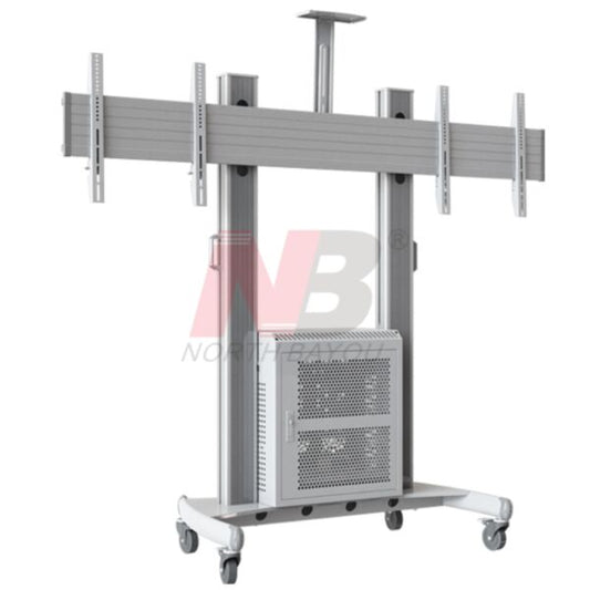 North Bayou Aluminum Mobile Workstation TV Cart AVG1800-60-2A – Dual-Screen Mobility for Professional Displays accessory