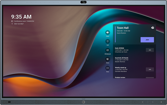Yealink MeetingBoard interactive flat panel with 4K camera