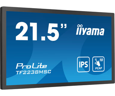 iiyama 21.5" 10pt Optical Bonded PCAP Open Frame Touch monitor with IPS technology, edge-to-edge glass design, anti-fin…