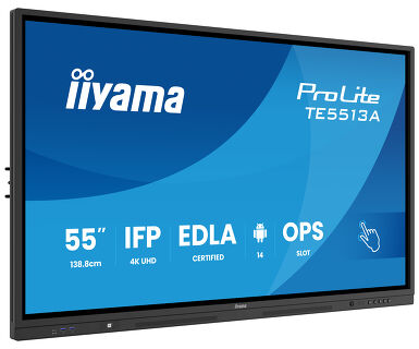 iiyama 55" Google EDLA Certified IFP - for seamless integration and collaboration in education and enterprise interacti…
