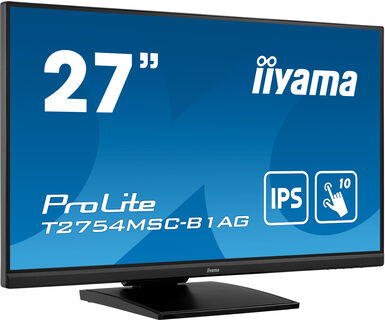 iiyama 27" PCAP 10pt touch screen featuring IPS technology and Anti Glare coating interactive flat panel
