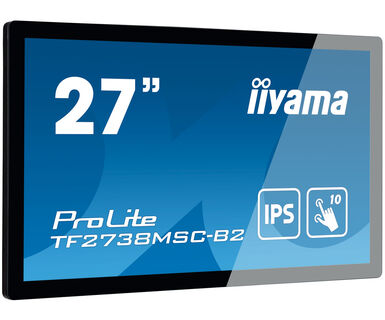 iiyama 27" 10pt open frame touch monitor with edge-to-edge glass interactive flat panel