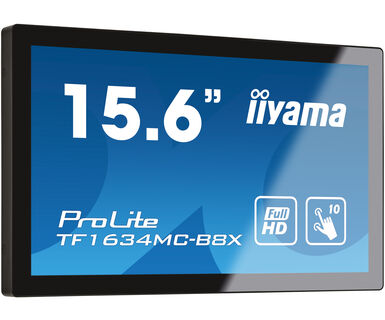 iiyama 15.6" Full HD 10 point PCAP Open Frame featuring IPS Technology and touch through glass function interactive fla…