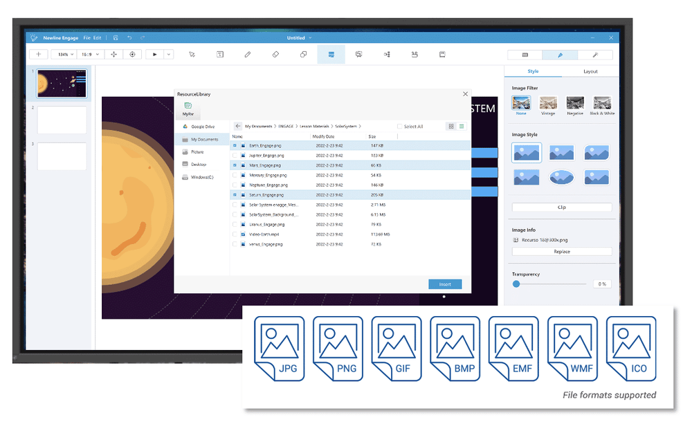 Newline Engage Desktop : Logiciel interactif pour bureau