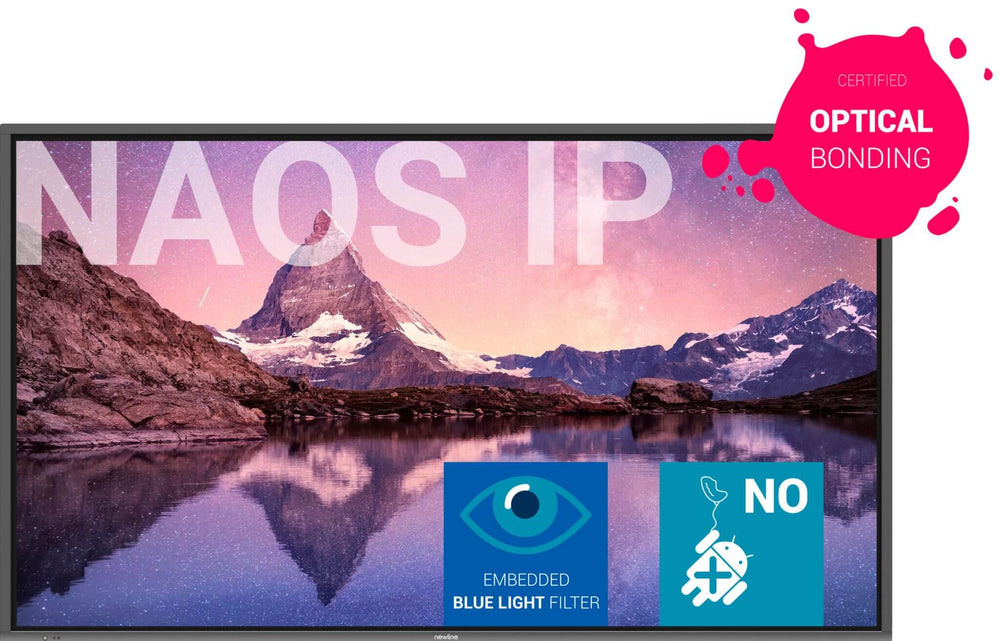 شاشة تفاعلية مسطحة نيولاين (Newline) NAOS IP بدقة 4K