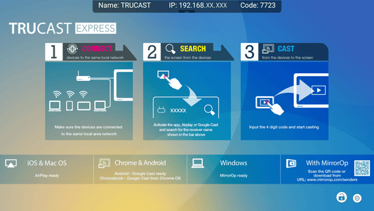 Newline TRUCAST Express interactive flat panel software box