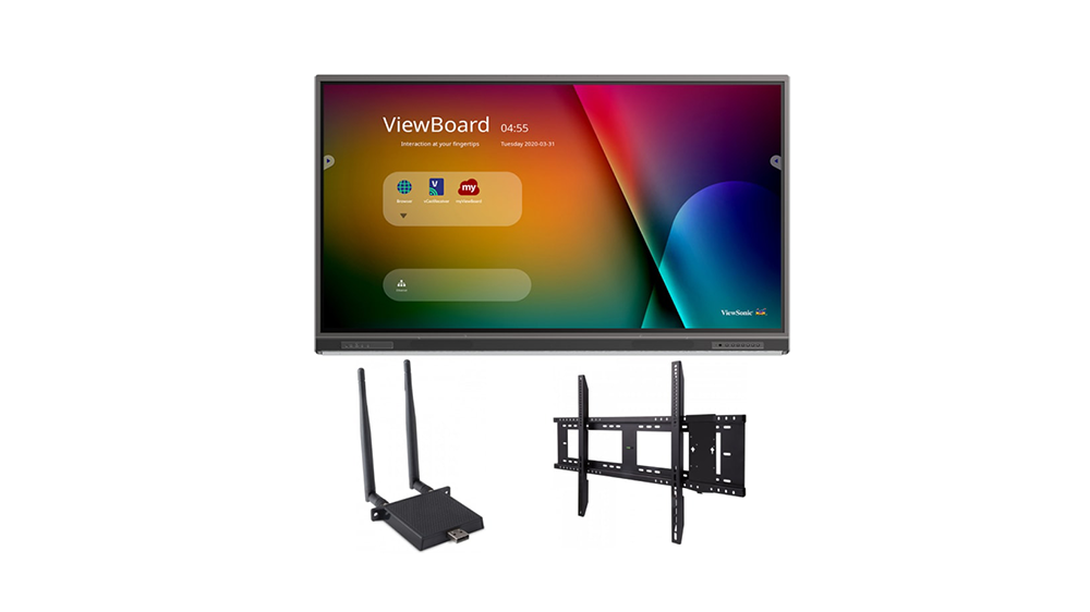 ViewSonic IFP7552-1C-E1 - 75" 4K Ultra HD Interactive Screen Bundle