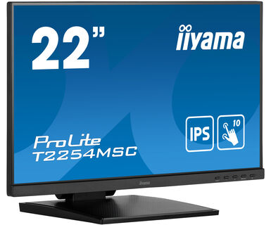 iiyama 21.5" P-CAP 10pt touch screen featuring IPS technology and Anti Glare coating interactive flat panel