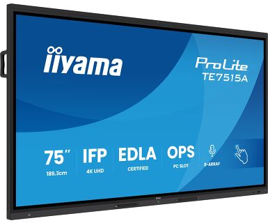 iiyama 75" 4K UHD Google EDLA Certified IFP – Where Design Meets Performance interactive flat panel