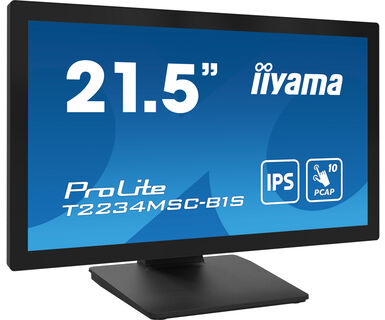 iiyama 22" Full HD 10pt featuring IPS technology, touch through glass function and anti fingerprint coating interactive…