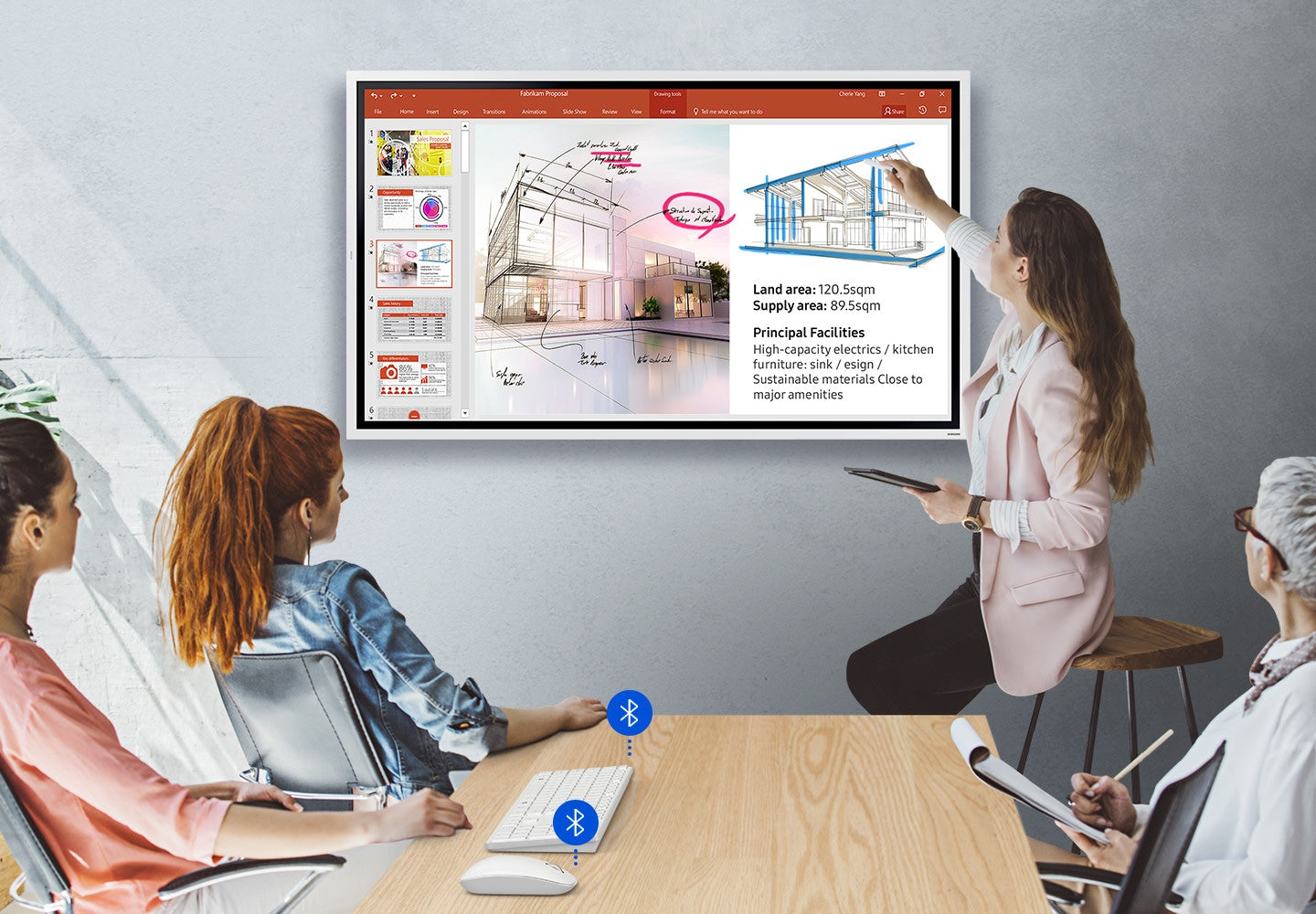 Samsung Flip 2.0 55" – Whiteboard (Model: LH55WMRWBGCXZA) interactive flat panel