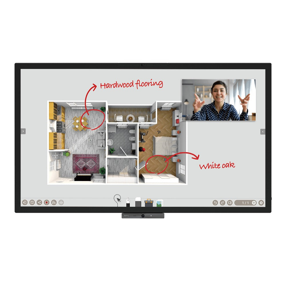Panneau Plat Interactif BenQ DuoBoard 65 pouces – CP6501K