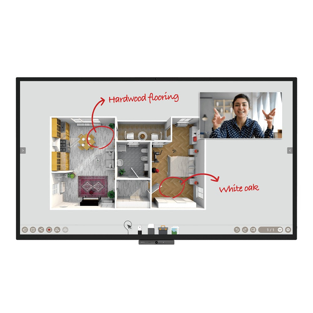 BenQ DuoBoard 86-inch Interactive Flat Panel – CP8601K