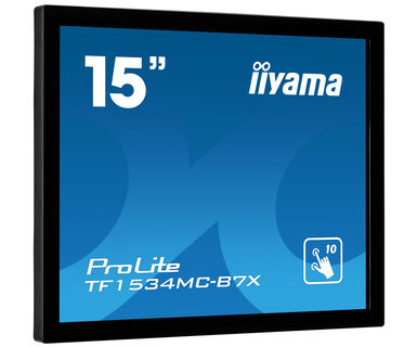 iiyama 15'' 10pt touch Open Frame monitor with Touch Through-Glass function interactive flat panel