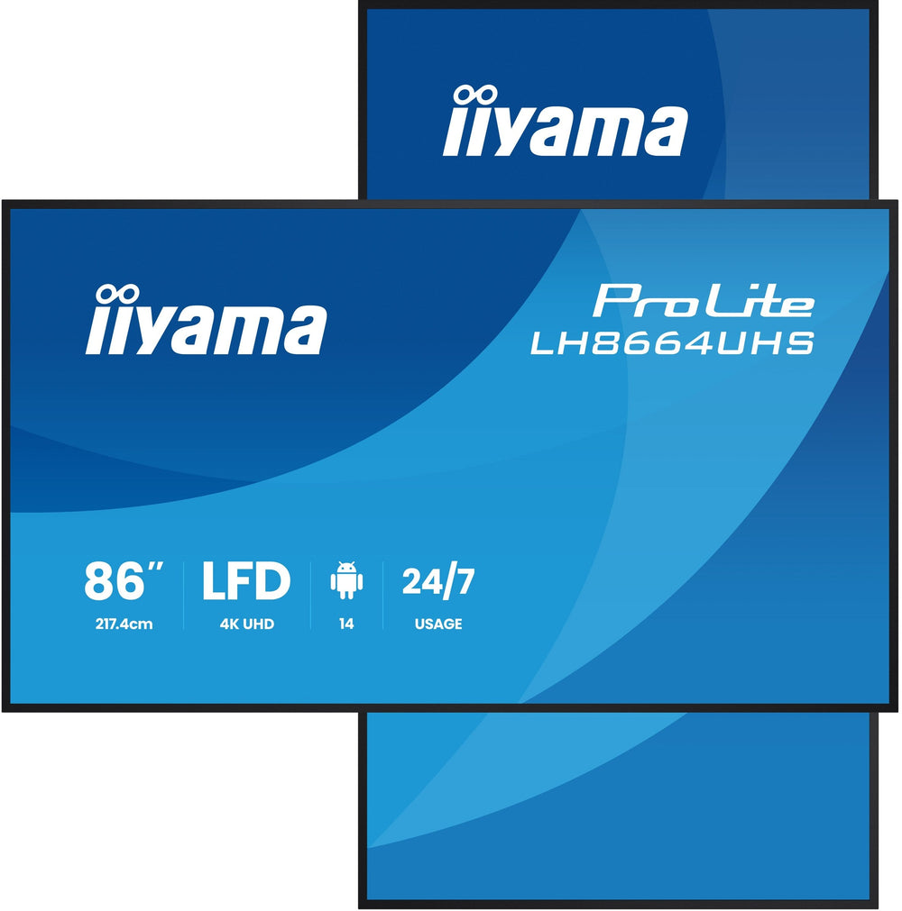 iiyama ProLite LH8664UHS-B3AG 86-inch Digital Signage Display – LH8664UHS-B3AG