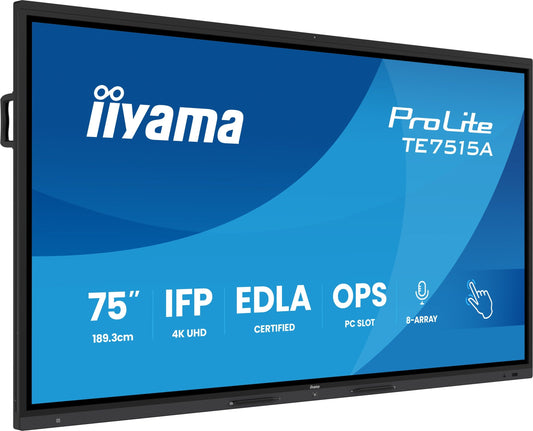 iiyama ProLite TE7515A-B2AG 75-inch Interactive Flat Panel