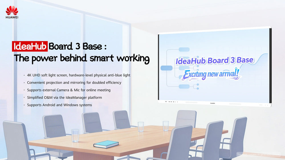 شاشة هواوي آيداهوب بورد 3 باس (Huawei IdeaHub Board 3 Base) التفاعلية مقاس 65/86 بوصة