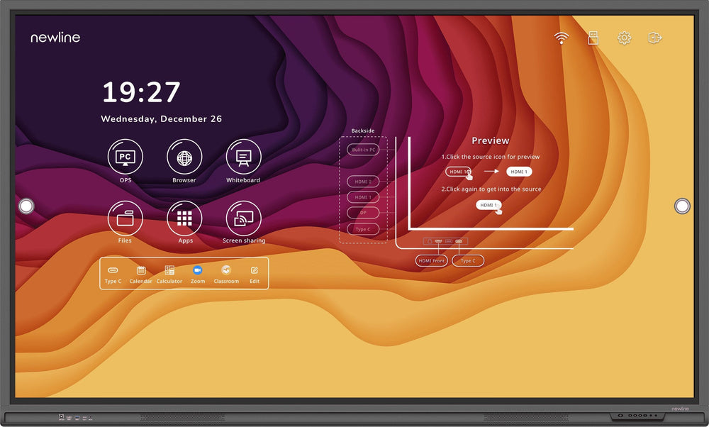 Newline Q Series 86-inch Interactive Flat Panel – TT-8621Q