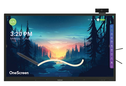 OneScreen Hubware HL7 Business 105-inch interactive flat panel with integrated camera and OPS PC