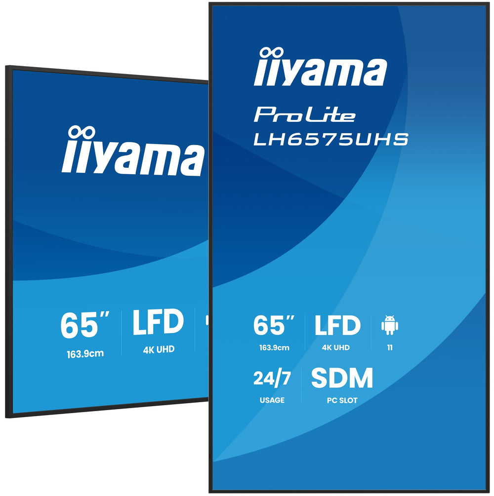 iiyama ProLite LH6575UHS 65-inch Digital Signage Display - LH6575UHS-B2AG