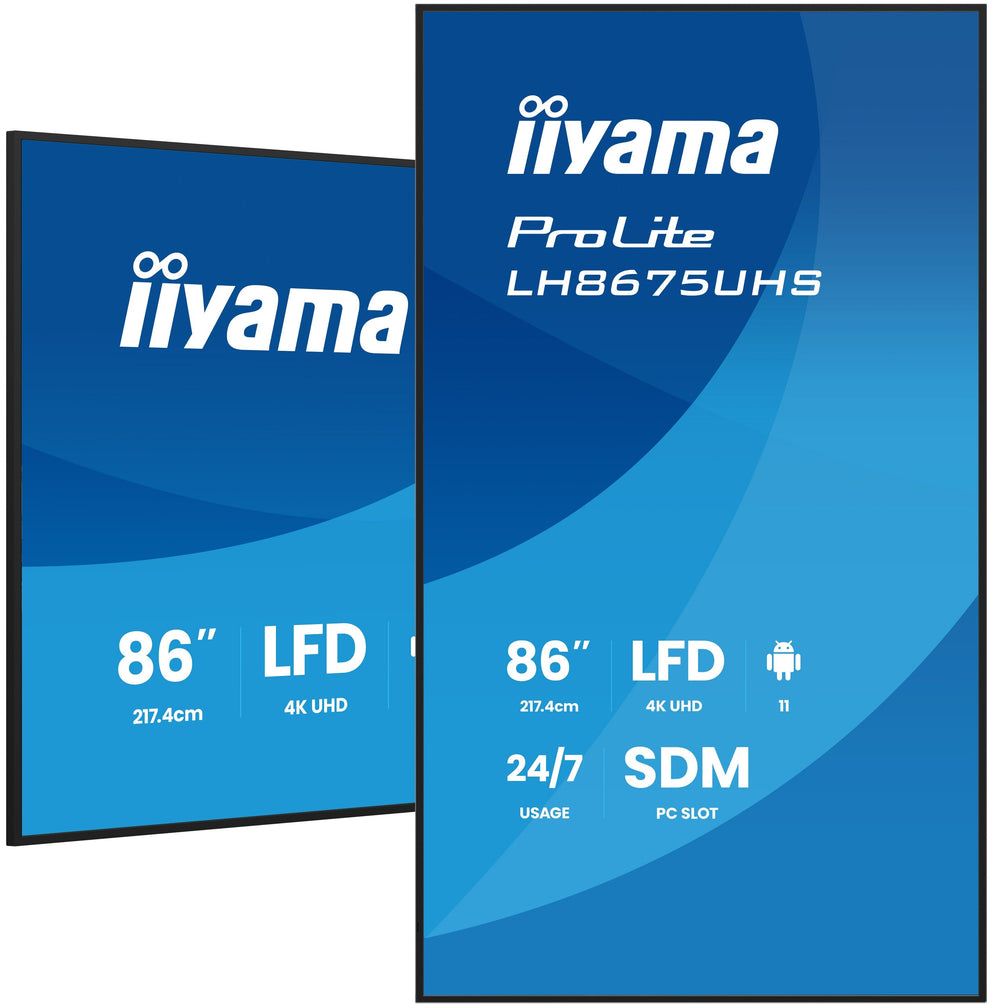 iiyama ProLite LH8675UHS-B2AG 86-inch Digital Signage Display