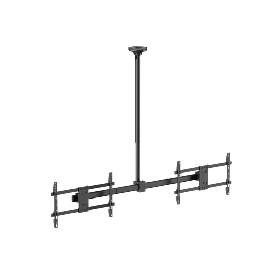 VSYS VCM-CE1546SL side-by-side dual screen ceiling mount, front view