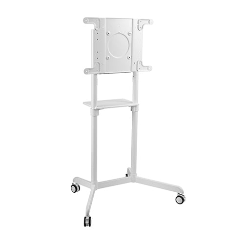 VSYS VTLS11-46TW rotating mobile stand for interactive displays, white, front view