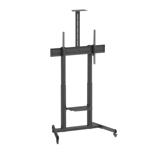 VSYS VTLX17-610TW telescopic TV cart, angled view