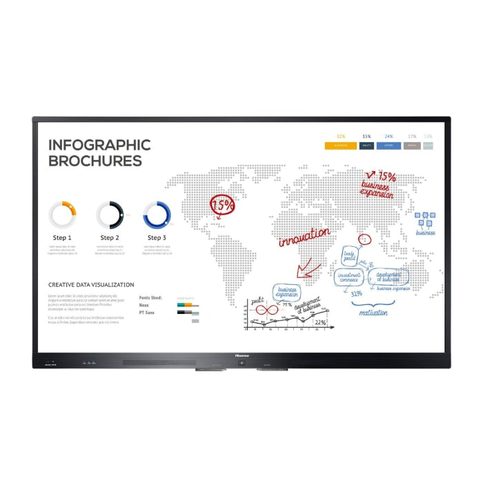 Hisense 65WR6BE 65" 4K UHD Interactive Touchscreen – Smart Display for Business & Education