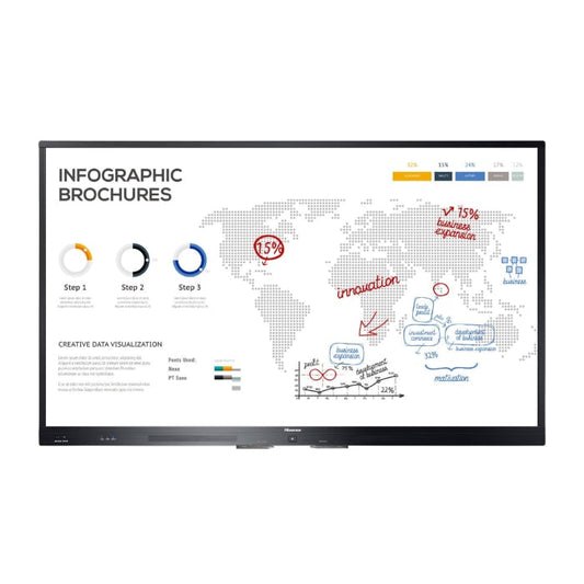 Hisense 65WR6BE 65" 4K UHD – Smart for Business & Education interactive flat panel
