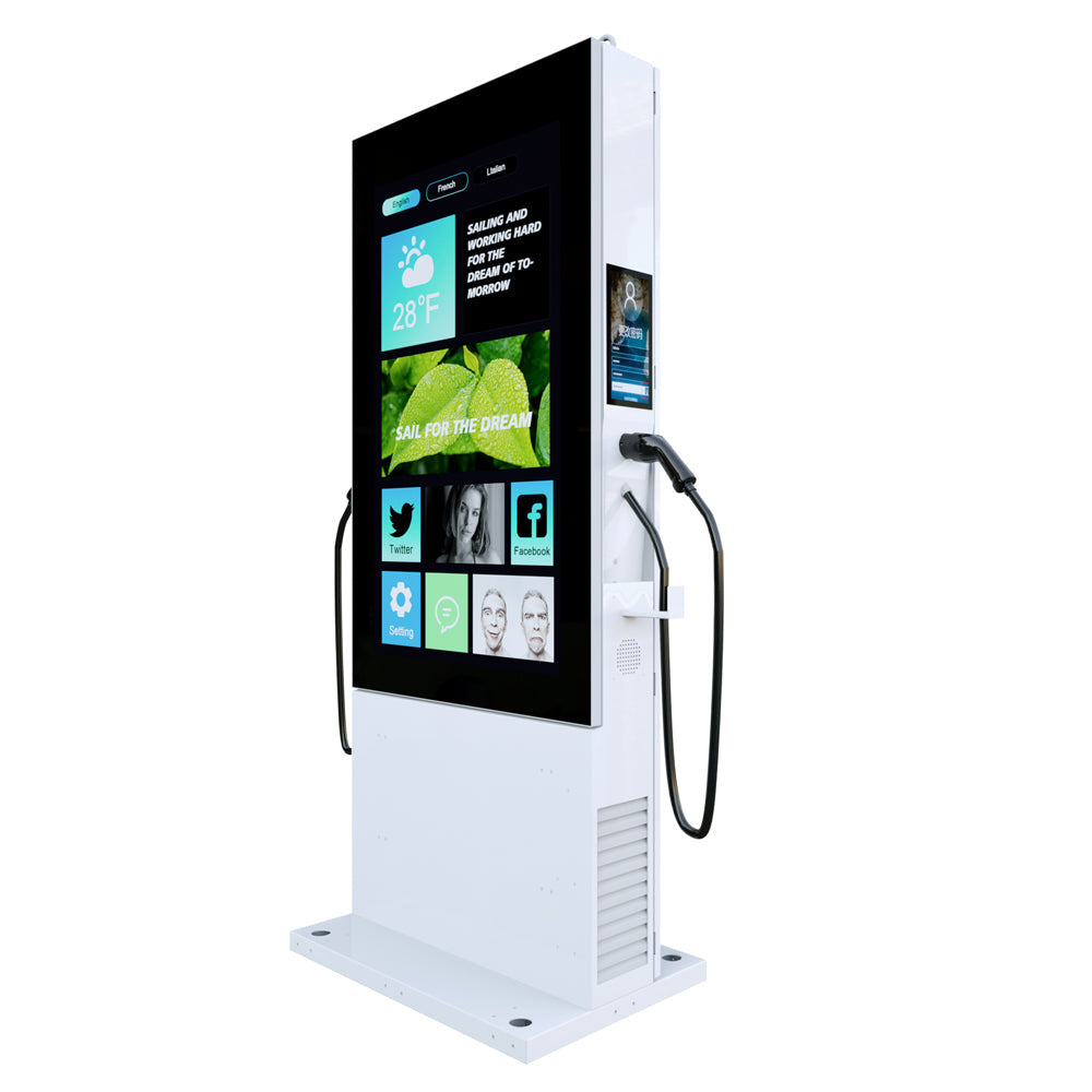 Kiosque numérique extérieur Marvel MWE986 de 55 pouces pour stations de recharge de véhicules électriques