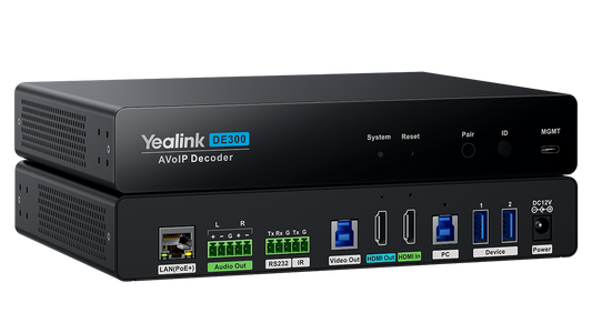 Yealink DE300 AVoIP decoder wireless presentation system