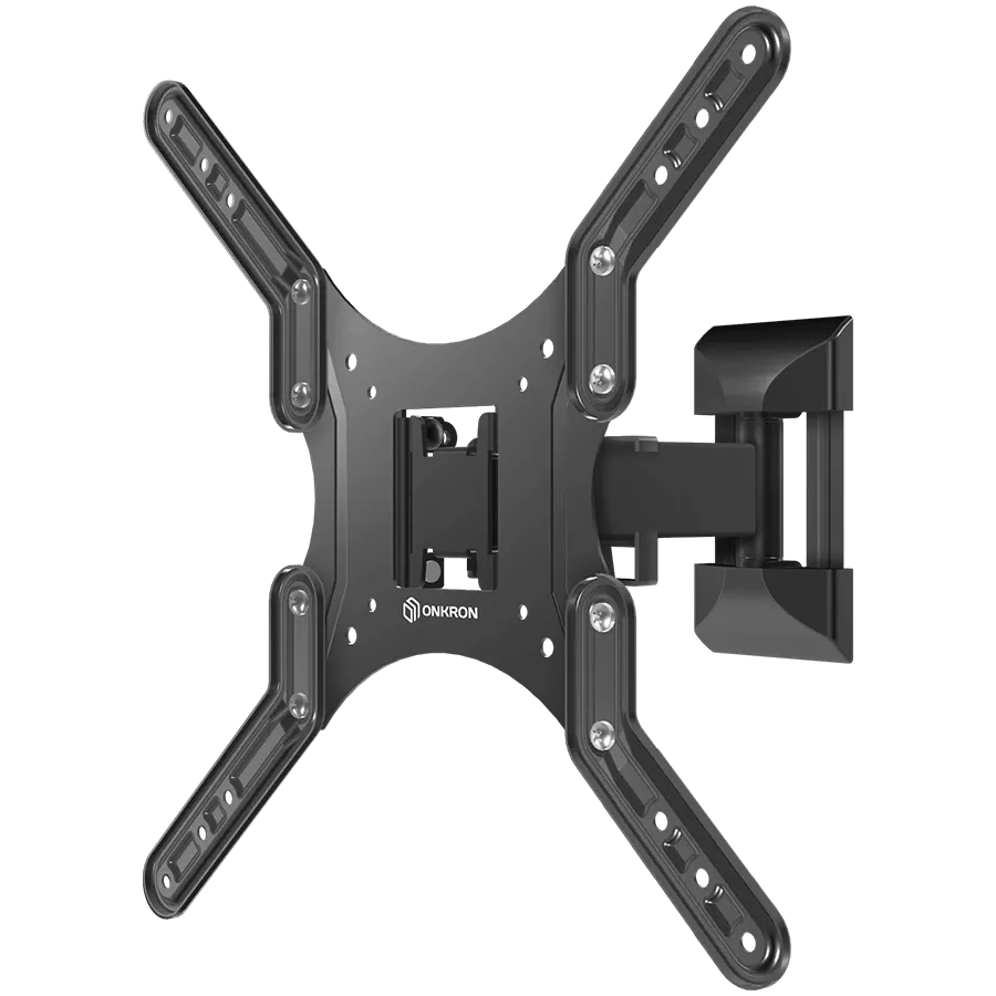 Prestigio ONKRON Full Motion TV Wall Mount for 26 to 65-inch Flat Panel TVs Digital Panels 35 kg Black