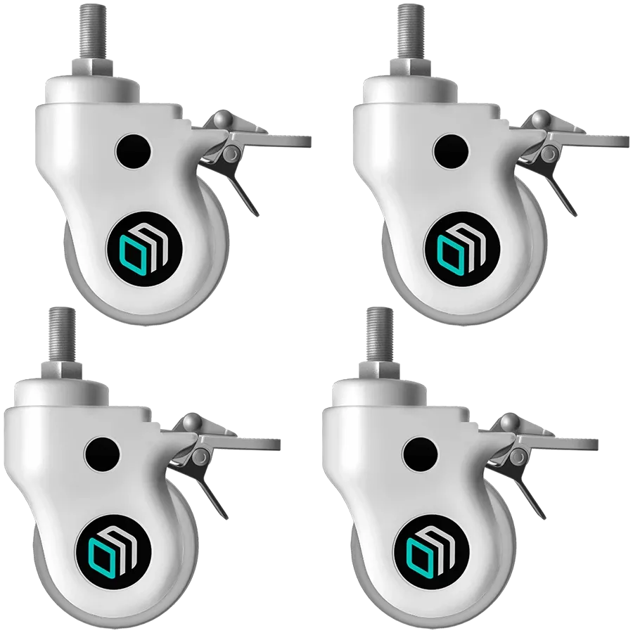 Prestigio Wheel set with increased diameter ONKRON AWL-75W, white