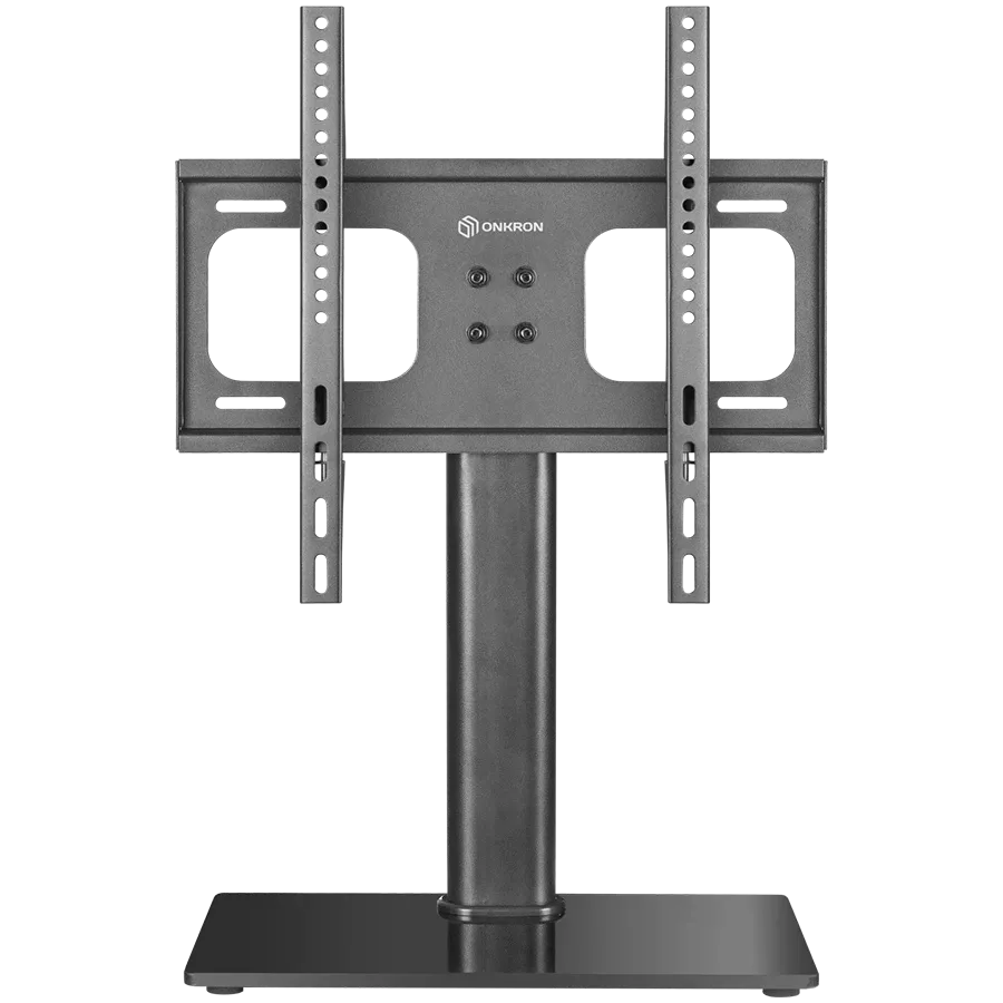 Prestigio ONKRON Universal Height Adjustable Table Top TV Stand for 26 to 55-inch Flat Panel TVs Digital Panels 30 kg Black