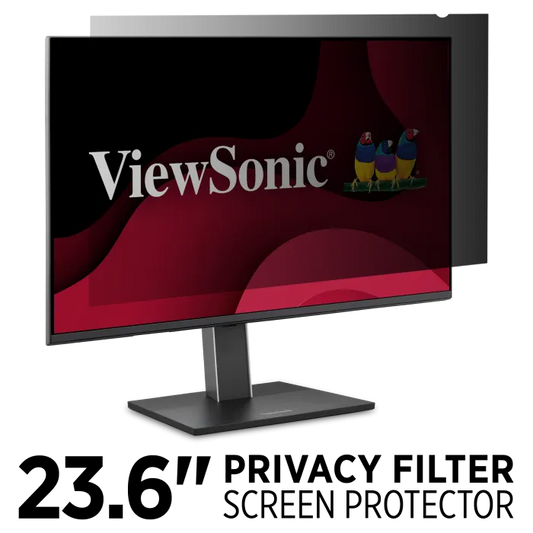 ViewSonic 23.6 Inch Privacy Filter Screen Protector for Widescreen 16:9 Monitors with Anti-Glare and Anti-Scratch acces…