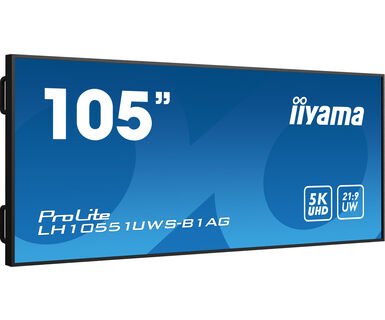 iiyama 105" Professional 5KUW Display for specialised 21:9 panoramic commercial signage