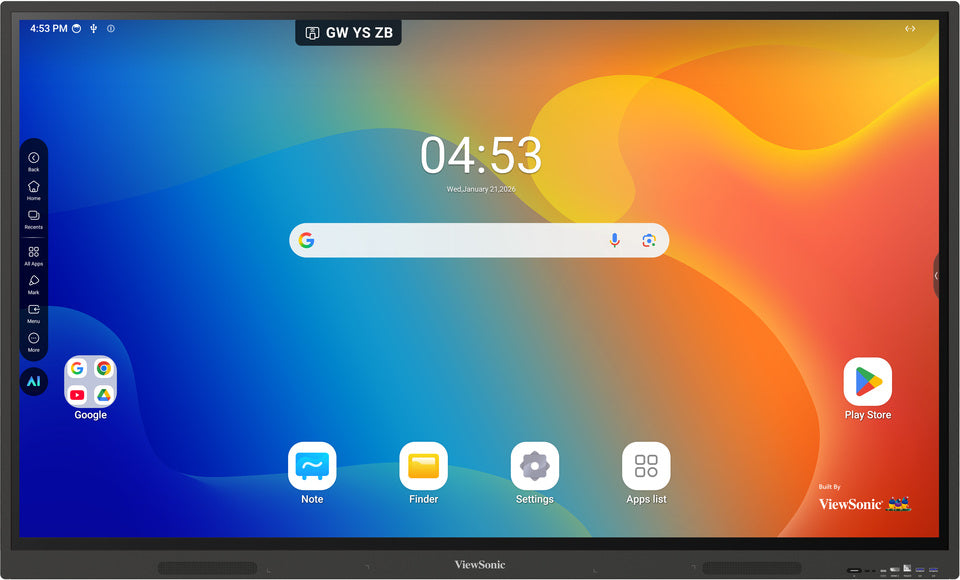 شاشة عرض تفاعلية فيسونسك (ViewSonic) ViewBoard IN6505-C مقاس 65 بوصة