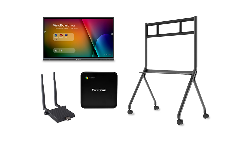 ViewSonic IFP7550-C4 - 75" Interactive Flat Panel Bundle