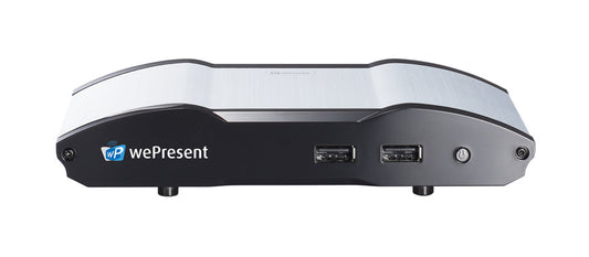 Barco wePresent WiPG-1600 wireless presentation system front and back view