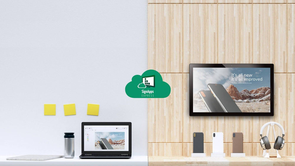 برنامج آي أديا (IAdea) SignApps Express لإدارة الشاشات الرقمية