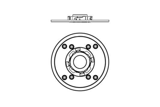 Biamp Parlé TCM-X-DK white drywall kit for ceiling microphones