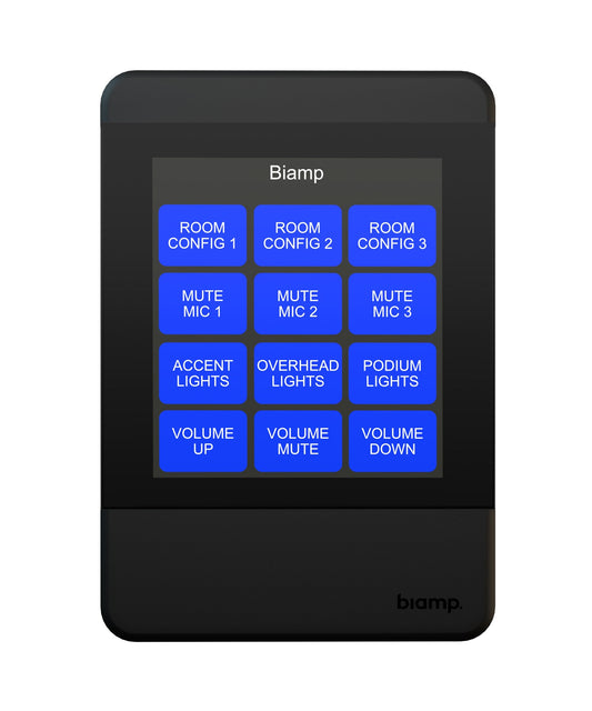 Biamp Apprimo TEC-X 2000 room control panel black