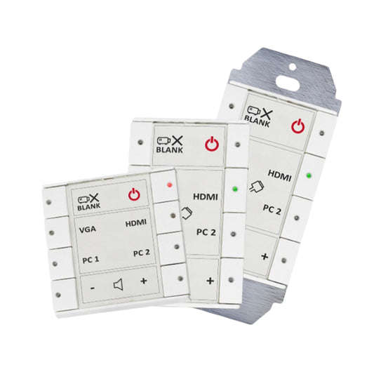 Biamp Impera Echo Plus 8DKW white room control panel