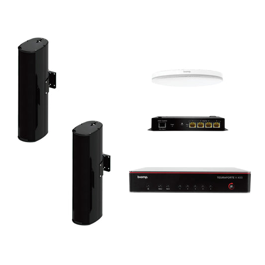 Biamp MRB-M-X400-C-ENT206 Meeting Room Bundle with processor and microphone