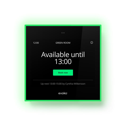 Biamp Evoko Naso 910-02267 8-inch room booking panel